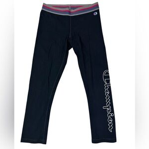Champion Black Cropped Leggings – Size S‎ ✨